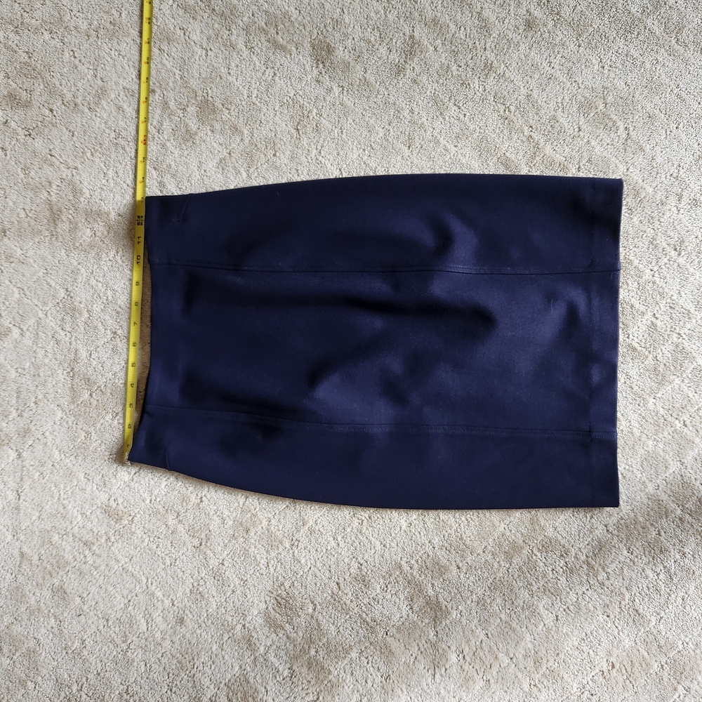 Premise Size Xs Womens Navy Blue Stretchy Pencil With Zipper And Hook Closure - Picture 10 of 13